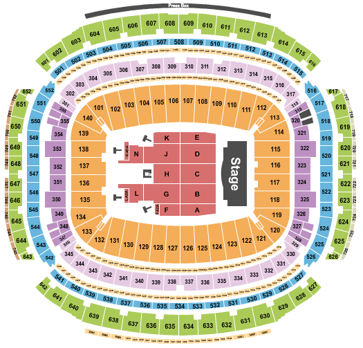 NRG Stadium Bruno Mars Seating Chart